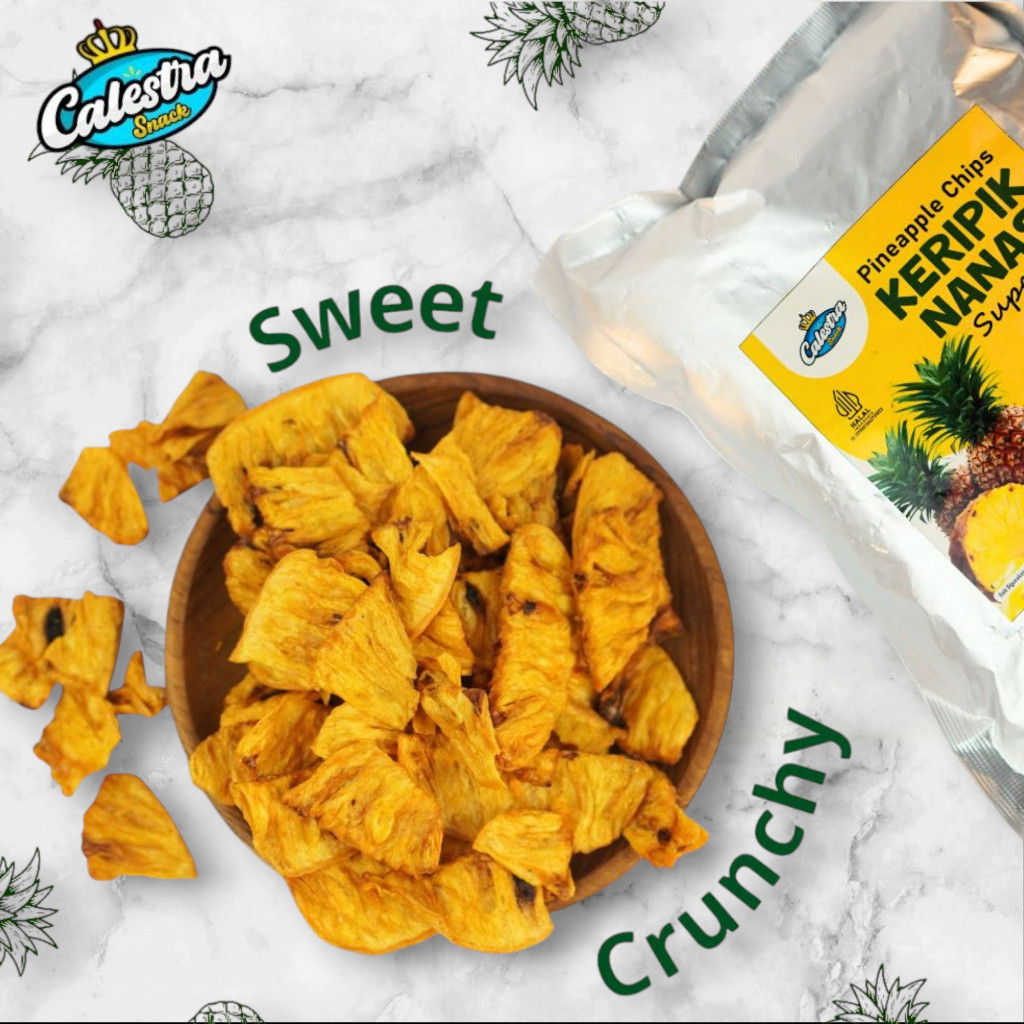 

Keripik Nanas Super Calestra Snack 500GR – Camilan Manis, Renyah & Bikin Nagih