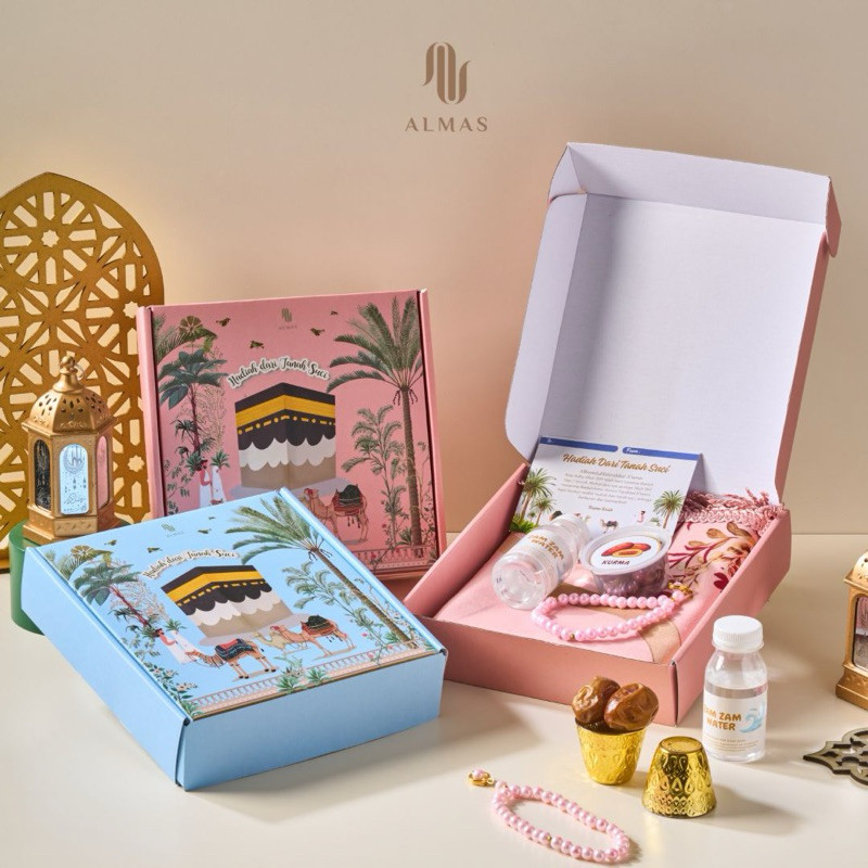 

New Medina | Hampers Haji & Umroh | Paket oleh-oleh | Hadiah dari tanah suci | Mekkah | Madinah | Kurma | Kacang Arab | Kismis | Pistachio | Air Zam-zam | Tasbih | Sajadah | CoklatPremium