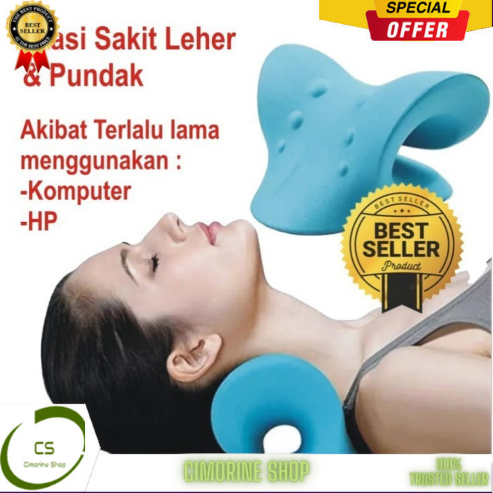 Alat Terapi Leher Kaku Bantal Relaksasi Leher Punggung Cervical Neck