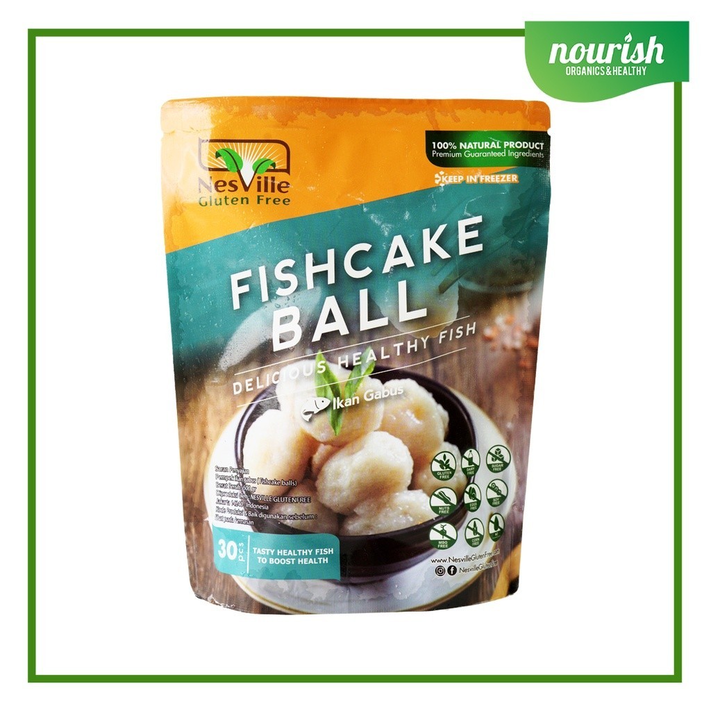 

Nesville FISHCAKE BALLS ikan GABUS Non GMO,GLUTEN FREE,HALAL