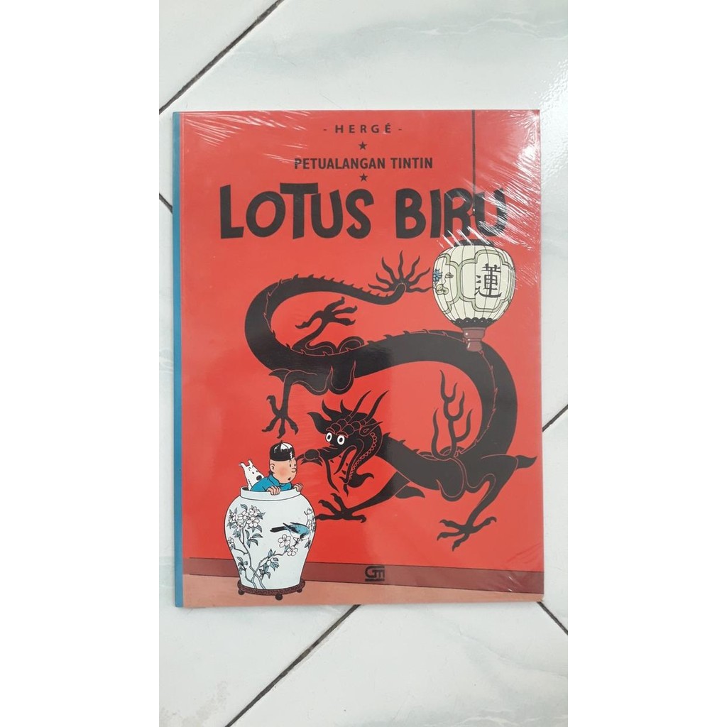 BOOK KOMIK MAJALAH  PETUALANGAN TINTIN - LOTUS BIRU  HERGE