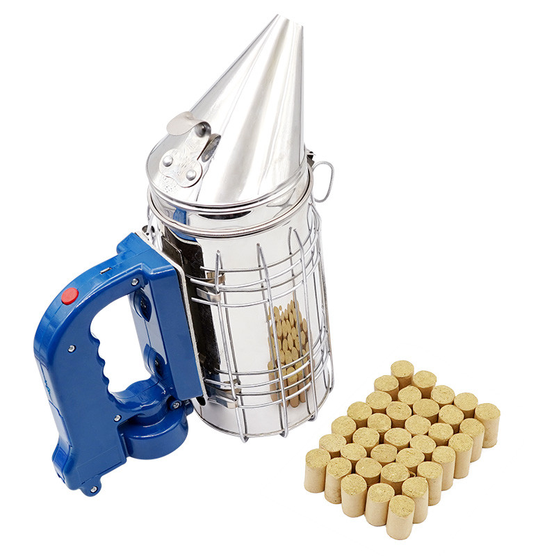 Beekeeping Tool Electric Bee Smoker with Heat Shield Smoke Bomb Vapor Apiculture Equipment Transmitt