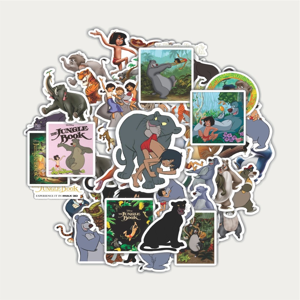 

Sticker Pack Stiker Disney Series The Jungle Book Karakter Mix 1 | Sticker TUMBLR | Stiker LAPTOP KOPER HELM