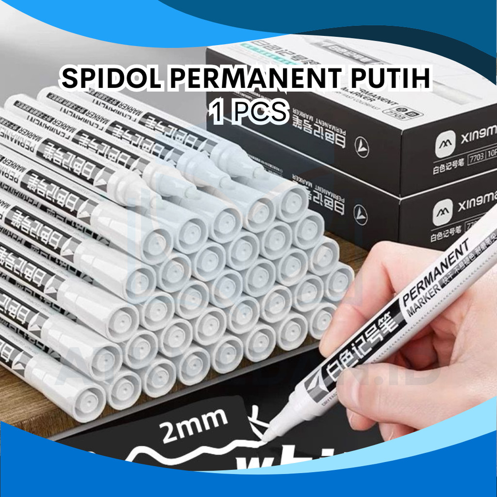 

SPIDOL PERMANENT TINTA WARNA PUTIH PER PCS