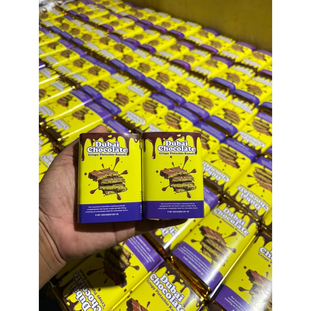 

( READY STOK ) COKLAT DUBAI size mini sedah besar viral kunafe pistachio