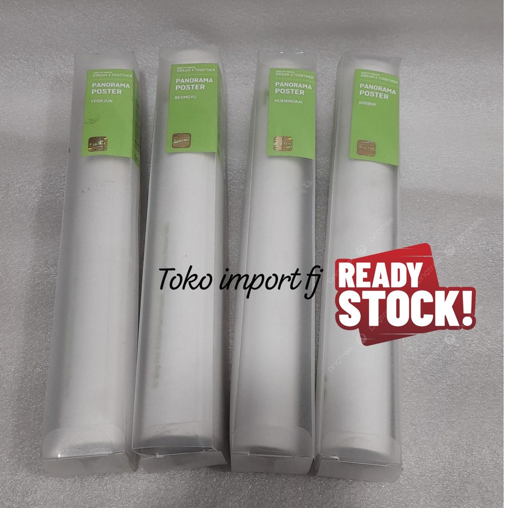 TXT 2020 FANLIVE DREAM X TOGETHER OFFICIAL GOODS PANORAMA POSTER NEW BEOMGYU  YEONJUN HUENINGKAI SOB