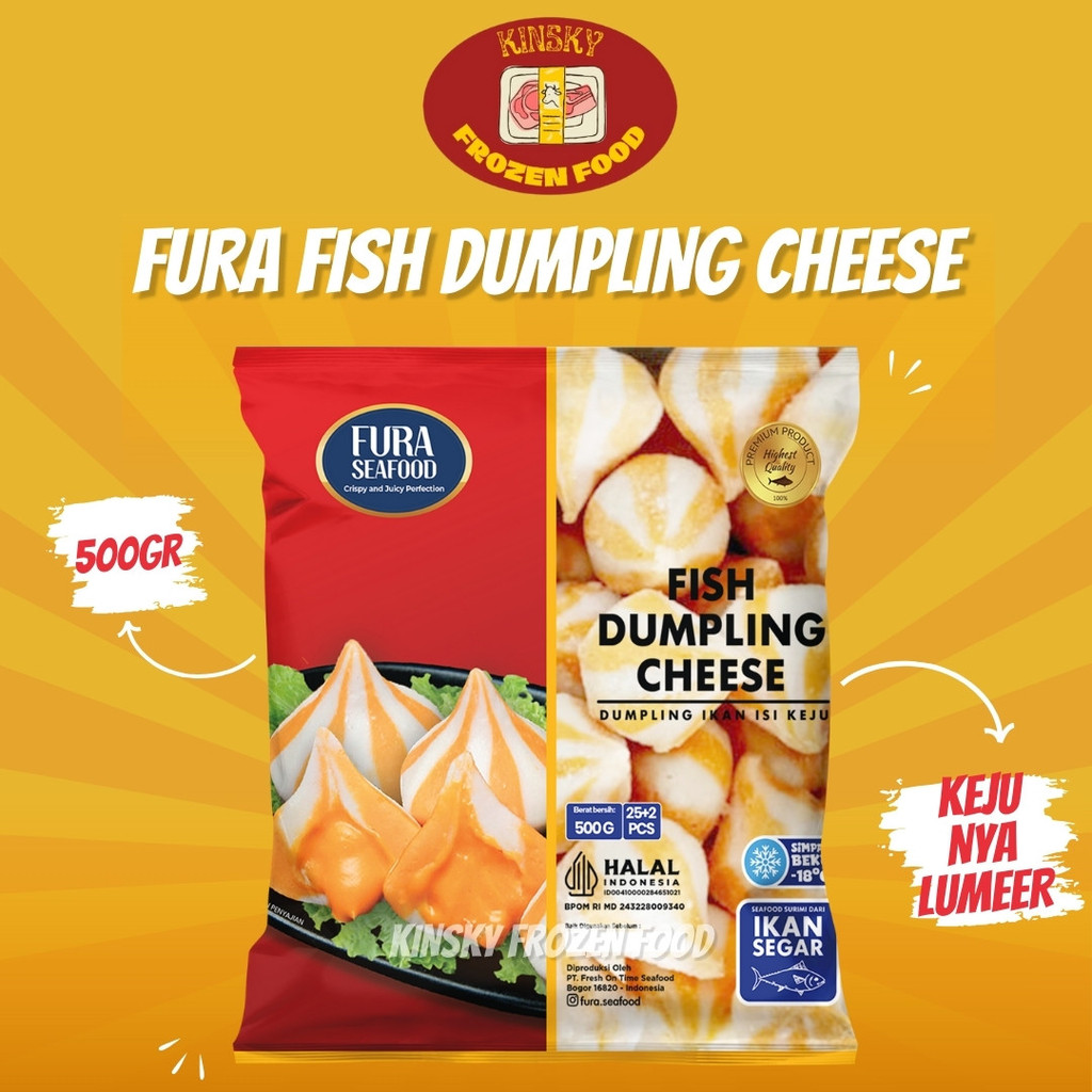 

FURA SEAFOOD FISH DUMPLING CHEESE 500GR