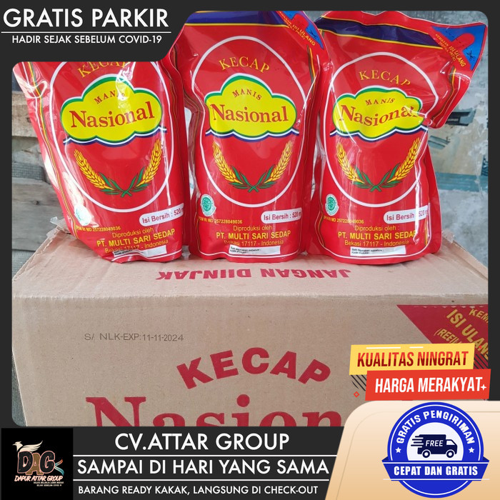 

Kecap Nasional Refill 520 Ml (1 Dus)