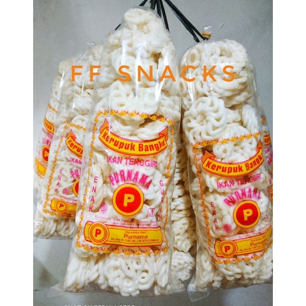 

Kerupuk Bangka Purnama Ikan Tenggiri Jumbo / Kemplang Bangka
