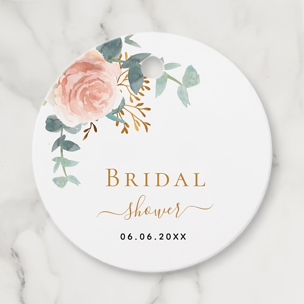 

Custom 100Pcs wedding favor tags, customized personalized thank you gift tags for weddings, birthdays, bridal showers