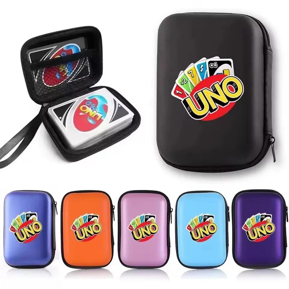 1PC Hot Sale 7Colors Hard Case for Board Games Children Game Cards Travel Zipper Carry Cases Earphon