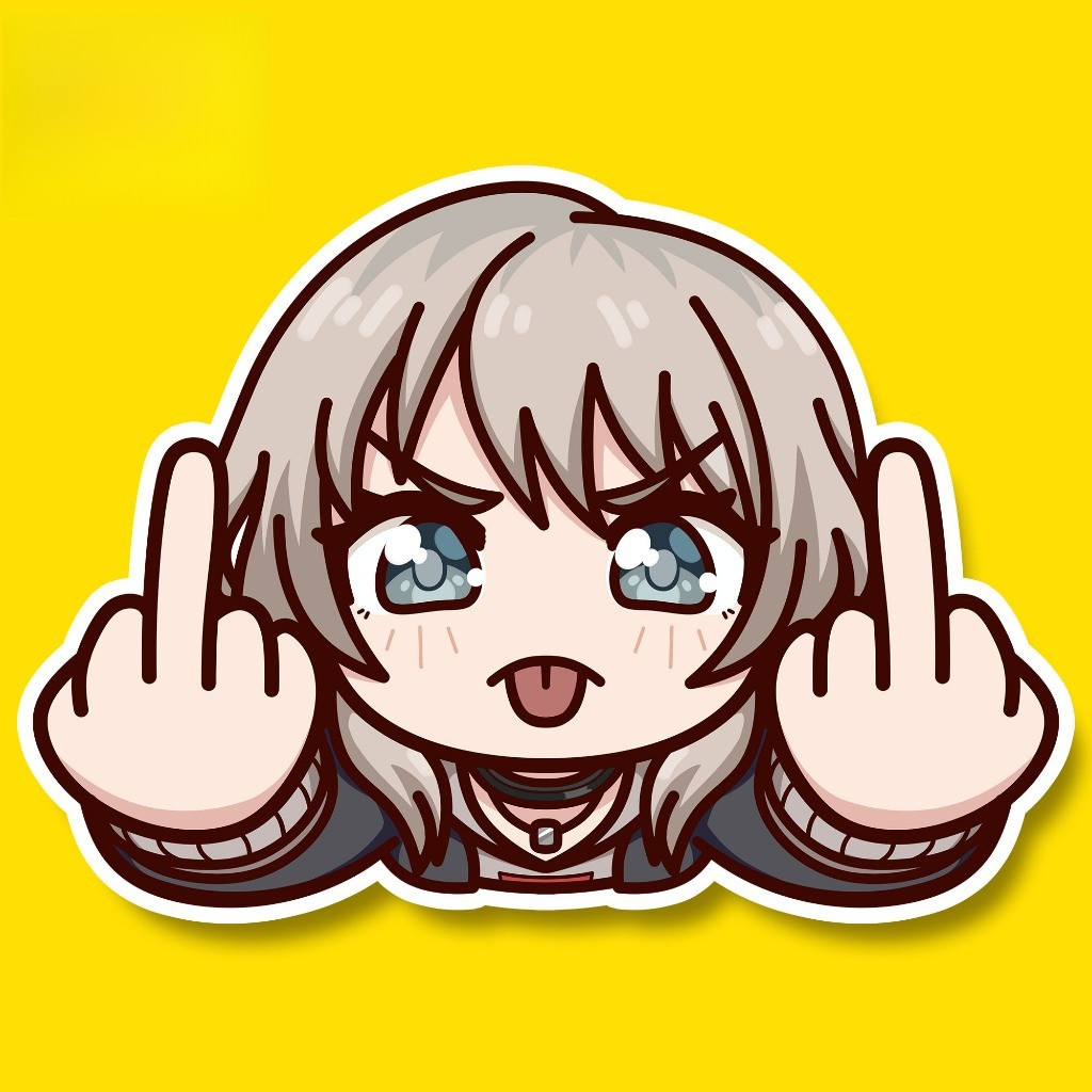 

JDM Project - Stiker Momoka Kawaragi Girls Band Cry Anime Togenashi Togeari Chibi