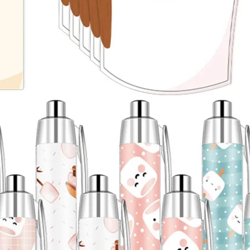 

30Pcs Marshmallow Sticky Notes Pads, Cute Self Stick Notepad Memo Pads Funny Cartoon Page Marker Classroom Rewards Gift