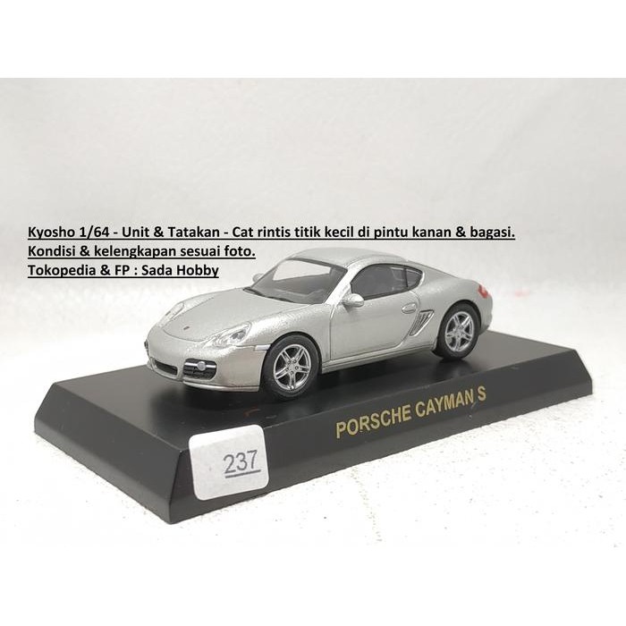AD99 Kyosho 1/64 Porsche Cayman S Silver