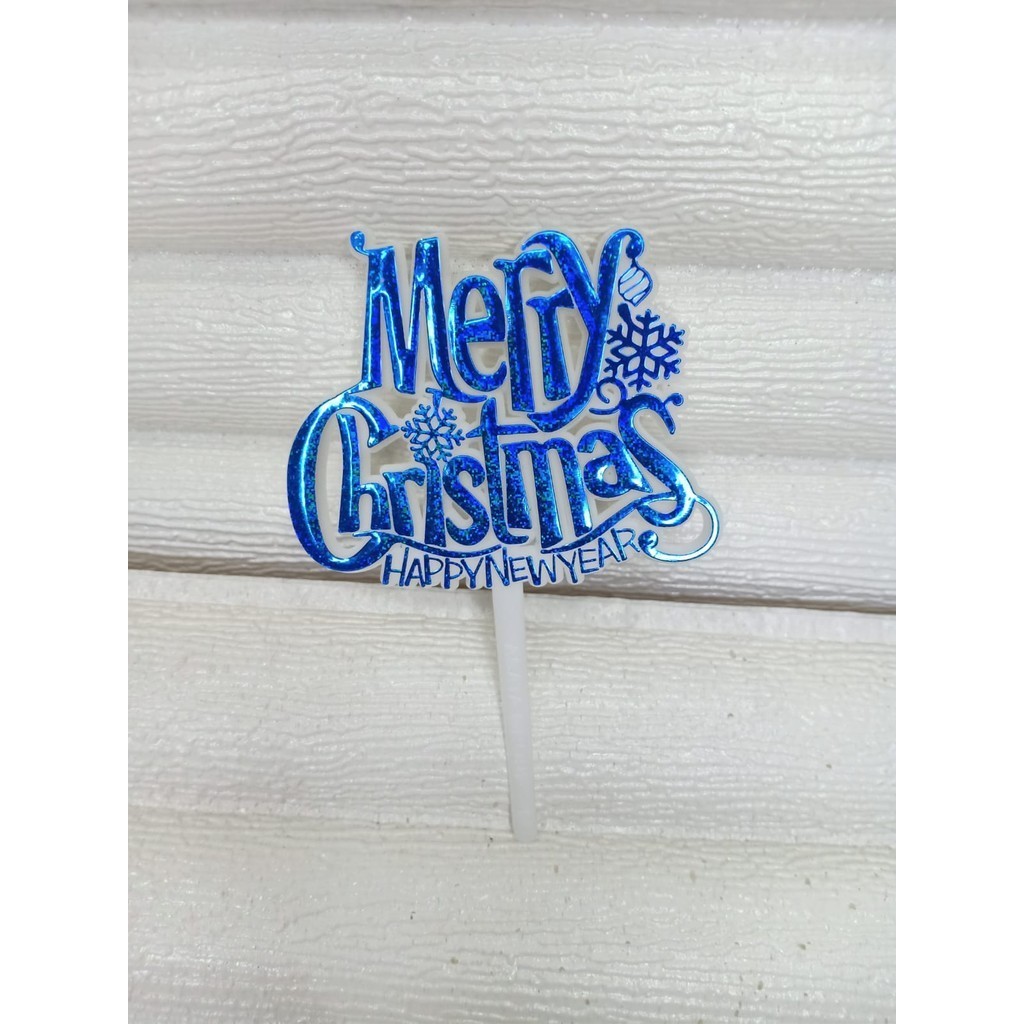 

*AJS* (ISI 25PCS) TOPPER NATAL / TOPPER KUE NATAL / TOPPER MERRY CHRISTMAS / HIASAN KUE NATAL NEW