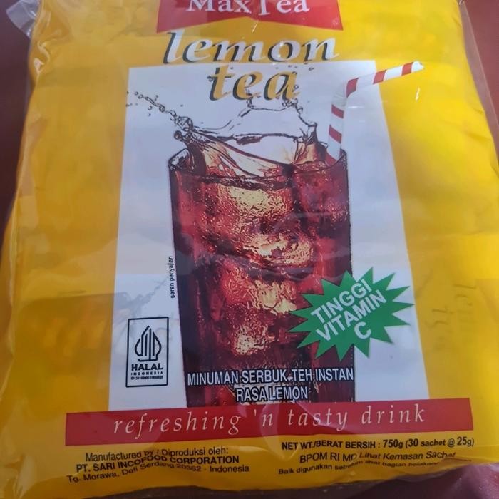 

Maxtea lemon tea isi 30 sachet berat 25gram
