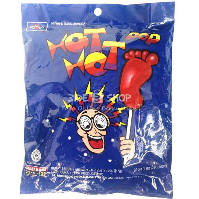 

Permen Kaki Hot / Pendekar Biru (Acak) 1bungkus
