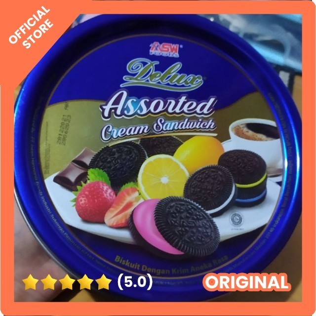 

BISKUIT DELUX CREAM SANDWICH 250gr / ASW FOOD BISCUIT DELUX CREAM SANDWICH 250gr