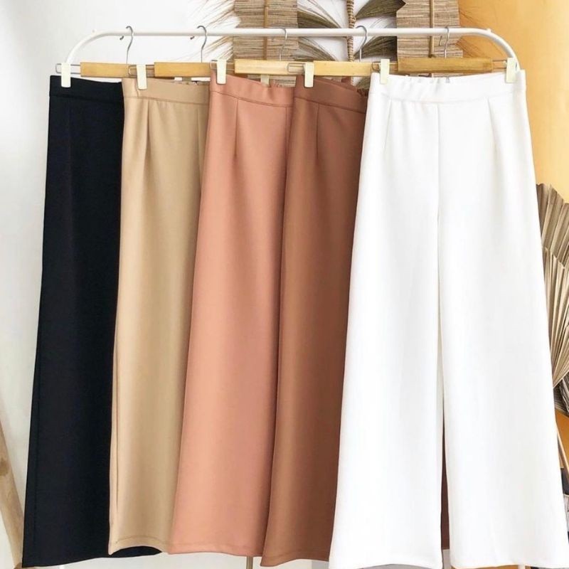 VIKI DAILY CELANA KULOT PANJANG POLOS / CELANA KULOT SCUBA PREMIUM