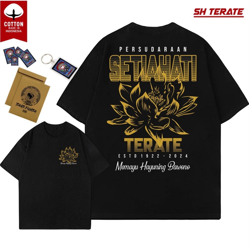 Kaos SH Terate SH KELOPAK EMAS Kaos Raja Tega Terjal Setia Hati Terate PunkSHter