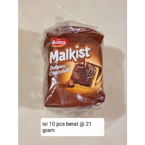 

Biskuit Roma Malkist belgian chocolate (10 x 21gr) biskuit cemilan murah dan enak