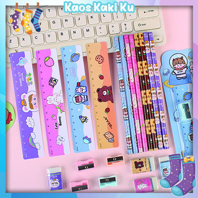 

Set Alat Tulis Sekolah Paket Alat Tulis 5 in 1 Mini Stationary 3 1018