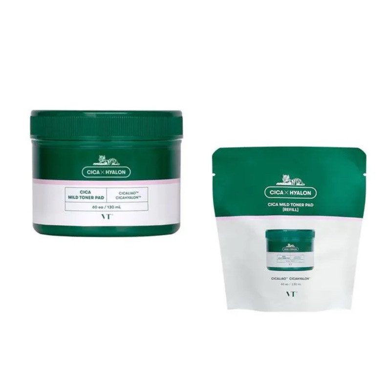 VT - Cica Mild Toner Pad 60pads JAR | refill only 60pads