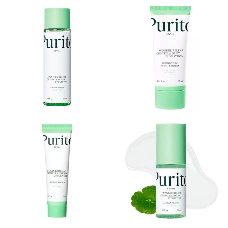 purito wonder releaf centella toner unscented 200ml | purito wonder releaf centella serum unscented 