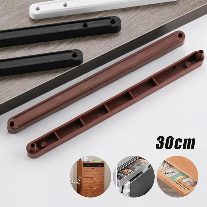2Pcs Rel Laci Plastik 30 Cm Anti Karat Rel Laci Mini Slide Lemari Kecil Minimalis