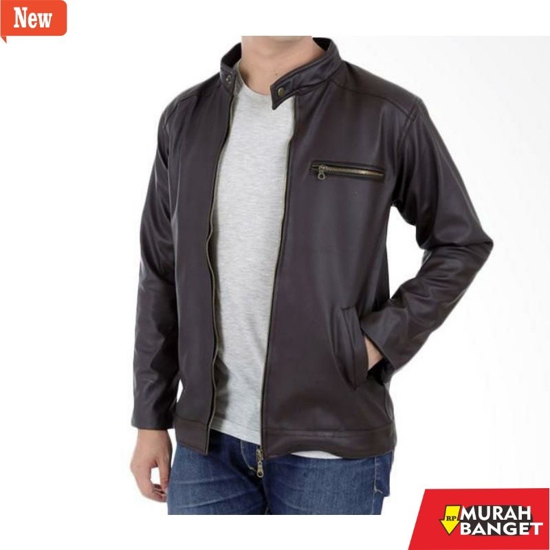 jaket kulit pria garut jaket kulit pria jaket kulit sintetis import elegant termurah glosir