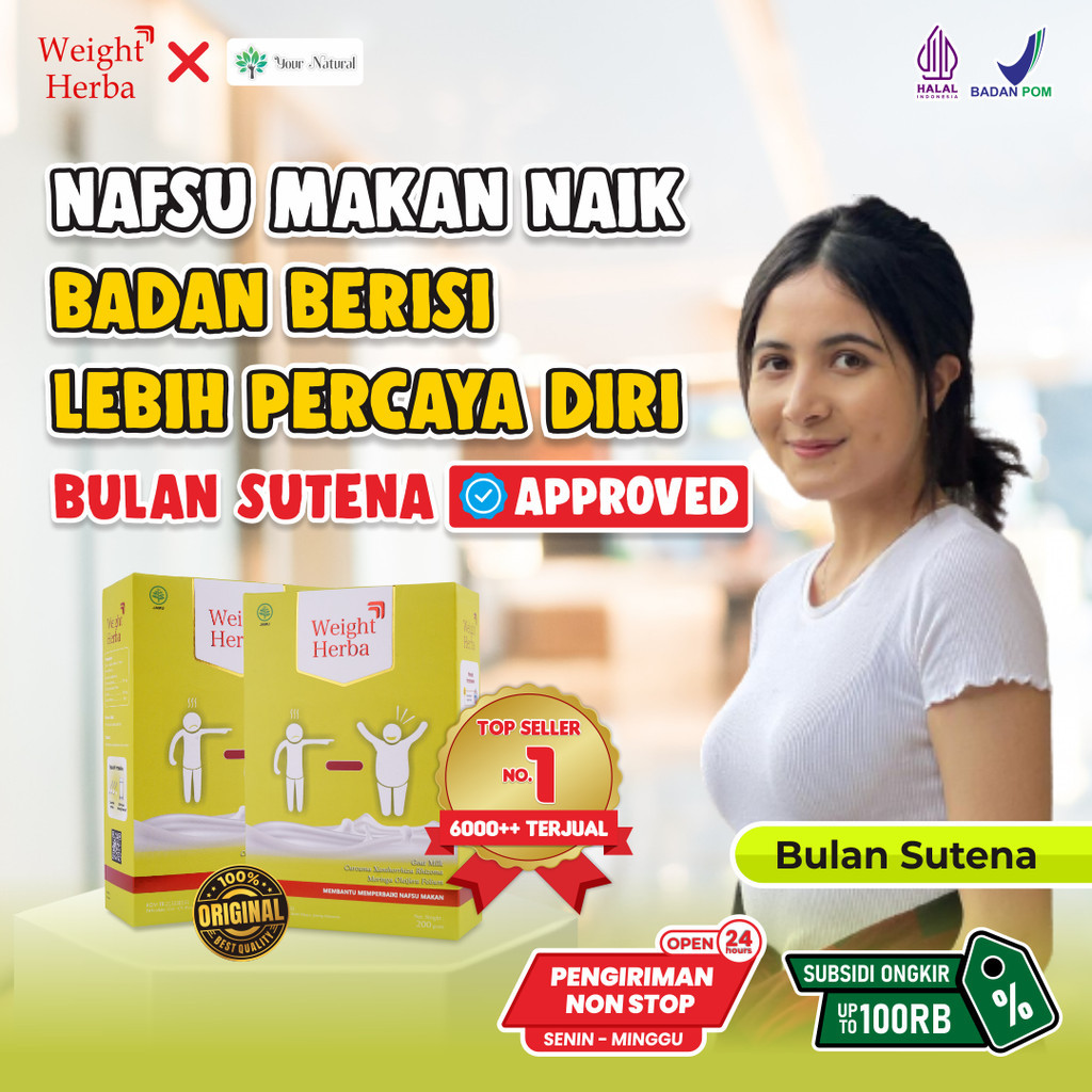 WEIGHT HERBA Susu Penambah Berat Badan dan Nafsu Makan Herbal Asli