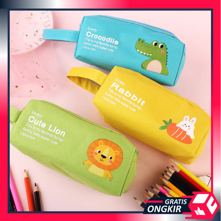 

Gratis Ongkir - S6249 Kotak Pensil Gambar Resleting Ganda / Stationary Case
