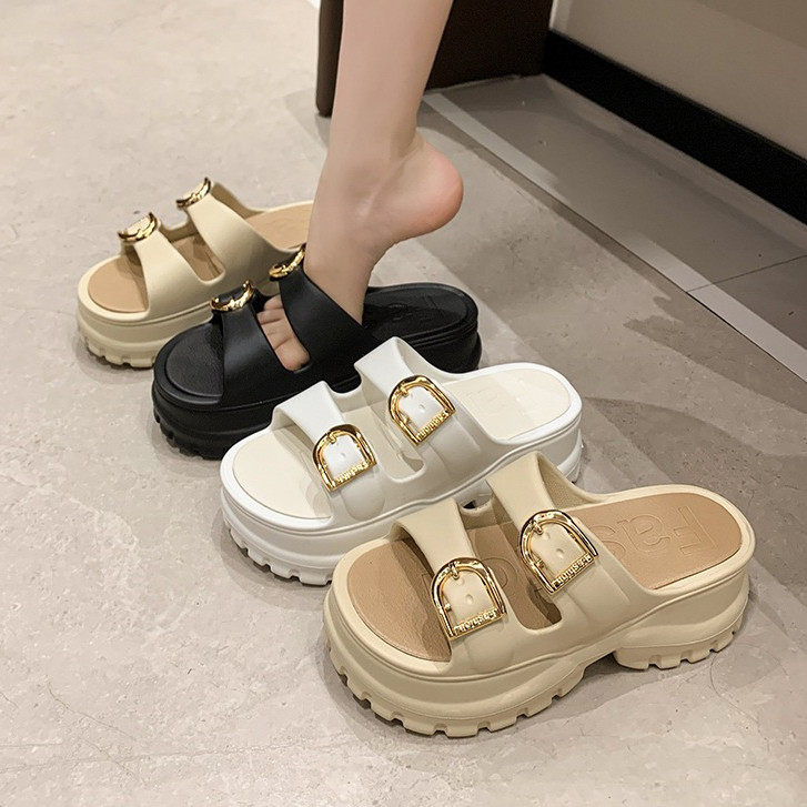 WEIMPORT Chenle  Sandal Wedges Platfrom Sandal Tali Wanita Korean Style TG2069