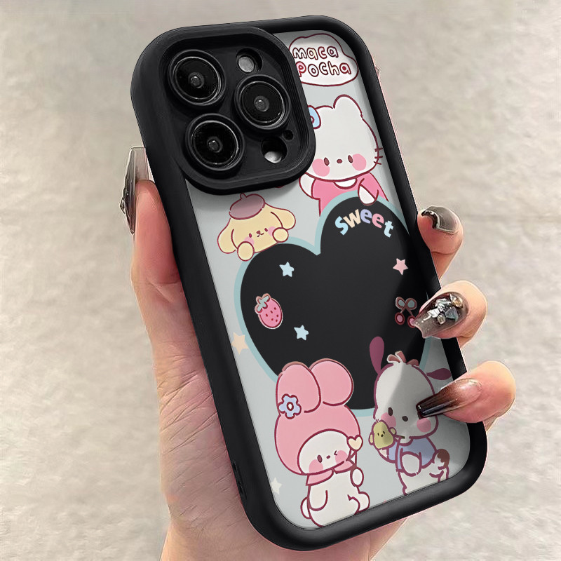 Case iPhone 11 12 13 14 15 Pro Max Super cute cartoon cute characters Luxury Trendy compatible Casin