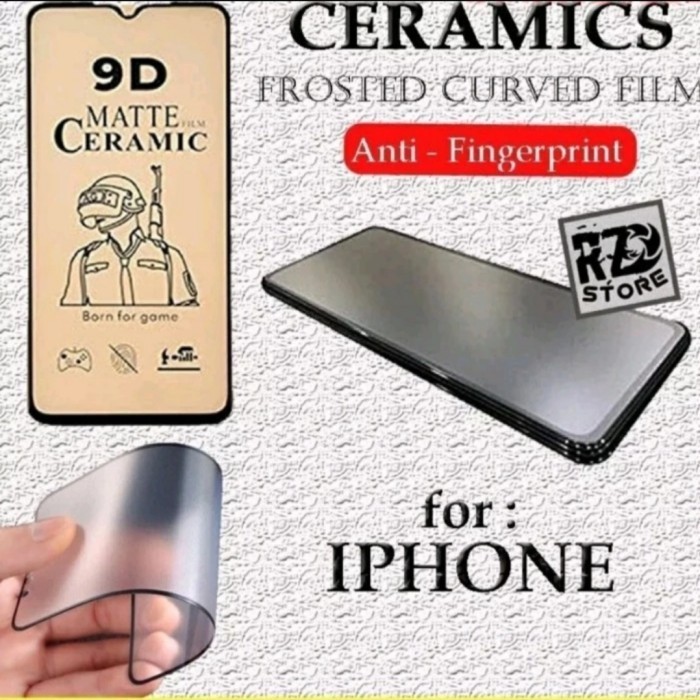 Temperglass Iphone X XR XS XS Max Anti Gores Ceramic Anti Minyak - iphone X