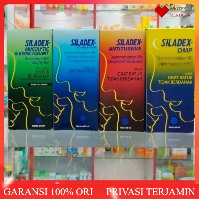 Siladex Obat Batuk 60 mL / siladex batuk kering / dahak / flu / pilek