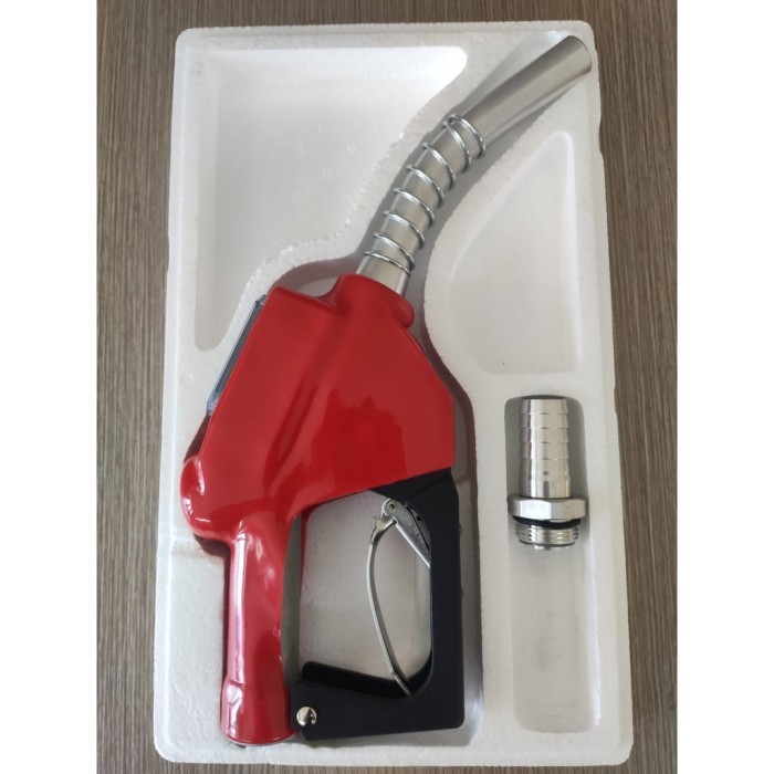 Nozzel gun Digital flow meter fuel gun nozzel pompa pom mini pertamina - Merah