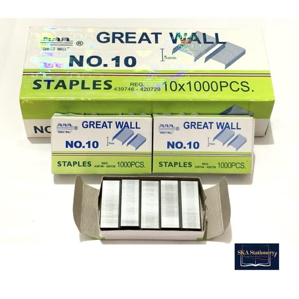 

Gajana.id | PROMO Refill/Isi Staples Greatwall no 10 ORI (Pak)