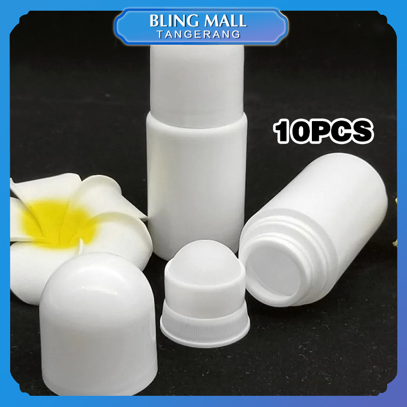 10 Buah Botol Roll On Deodorant Kosong 30/60 ml Botol Deodorant Kosong Untuk Minyak Esensial, Parfum
