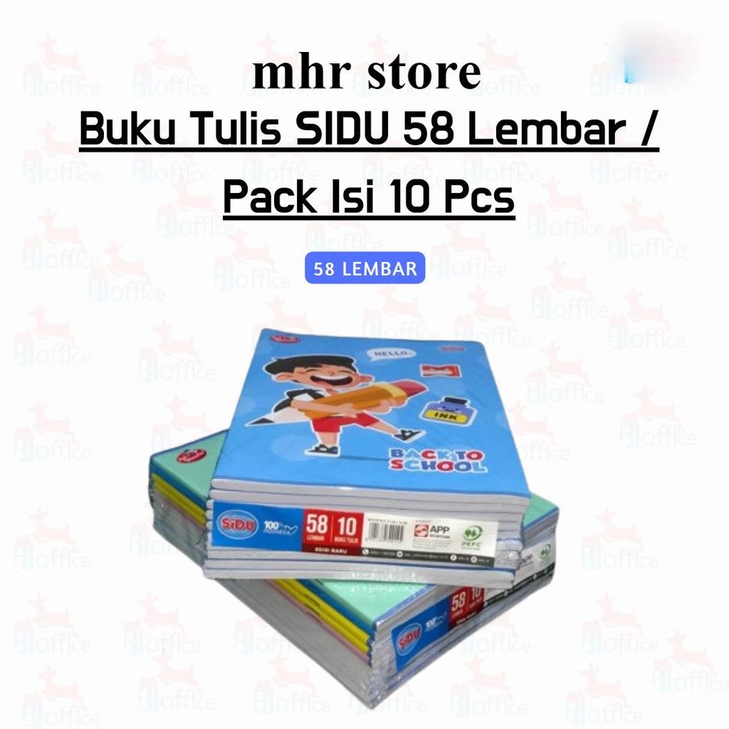 

Promo Buku Tulis SIDU isi 58 Lembar 1 Pack Isi 10 Buku Sinar Dunia 58