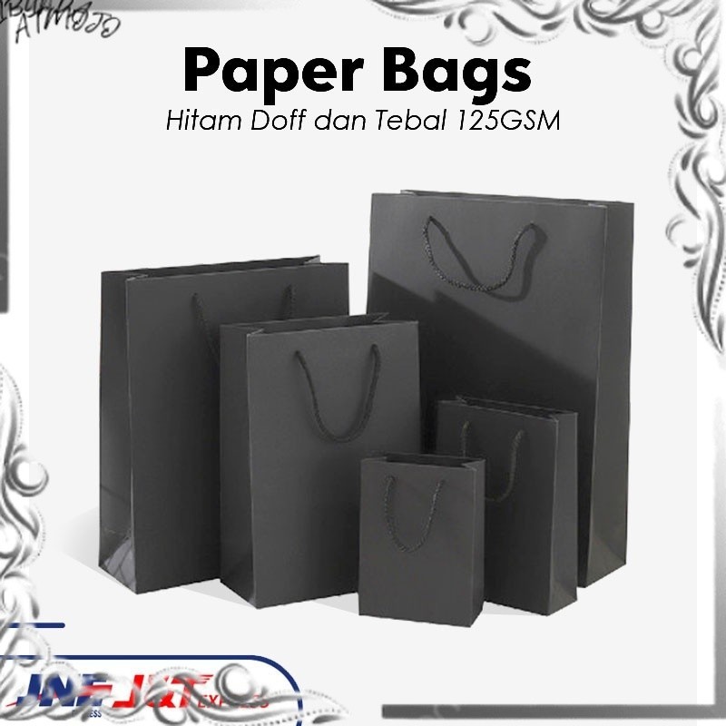

Paper Bag Hitam Polos Semua Ukuran XS / S / M / L / XXL / Paperbag Polos Warna Hitam Packing Olshop Souvenir Pernikahan Wedding / Paper Bag Bridesmaid Tas Kertas Ulang Tahun Anak