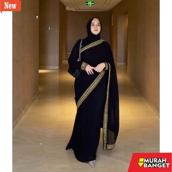 abaya shopee haul 2024 Baju Pesta Wanita Muslim Gamis India Gamis Pesta Gamis Kondangan Gaun Pesta M