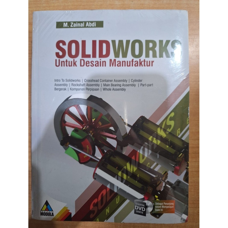 BUKU SOLIDWORKS Untuk Desain Manufaktur + DVD