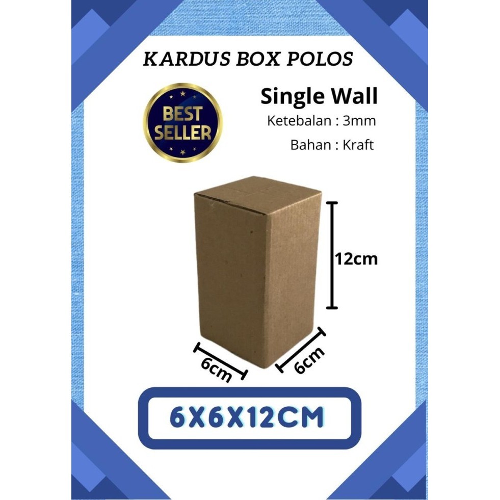 

Kardus Karton Box uk 6x6x12 cm