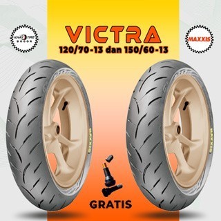 Sepasang Ban Motor   MAXXIS VICTRA 120/70-13 dan 150/60-13 Tubeless