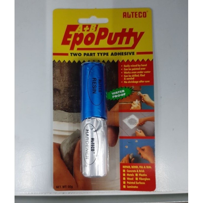 

Alteco Lem Epo Putty Serbaguna 50gr Resin Waterproof