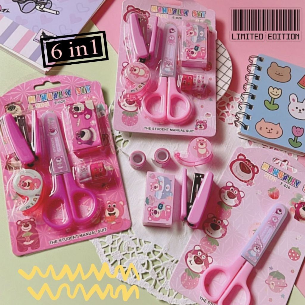 

Kokoyu 6in1 Alat Tulis LOTSO lucu Import