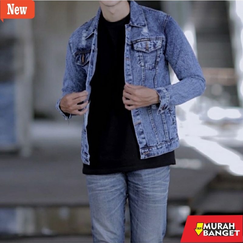 Jaket pria terbaru yg lagi viral- JAKET JEANS JAKET DENIM JAKET JINS JAKET JINS MOTOR JAKET PRIA KER