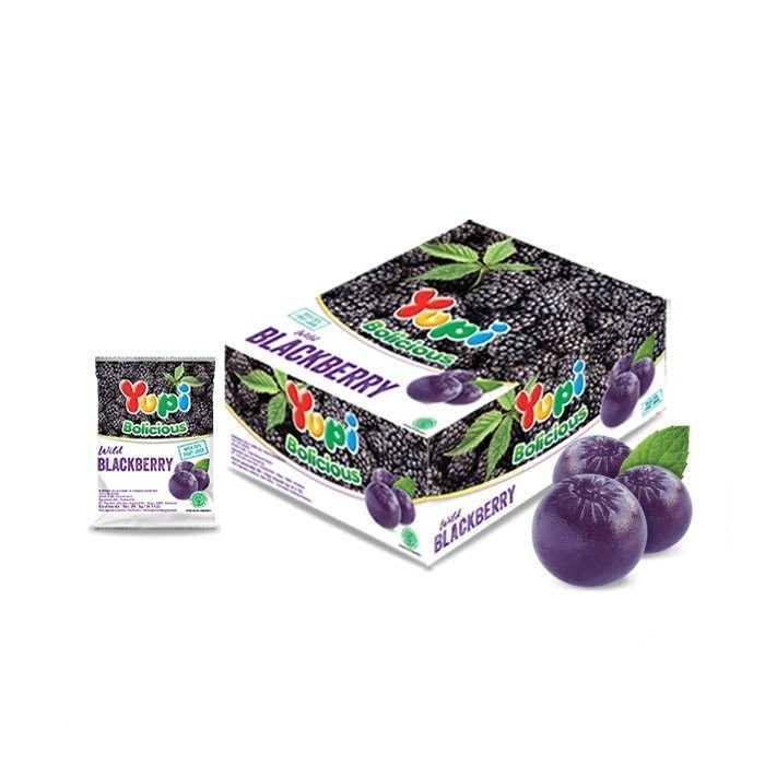 

Permen Jelly Yupi Bolicious Blackberry 5g Isi 24pcs Cemilan Murah dan Enak