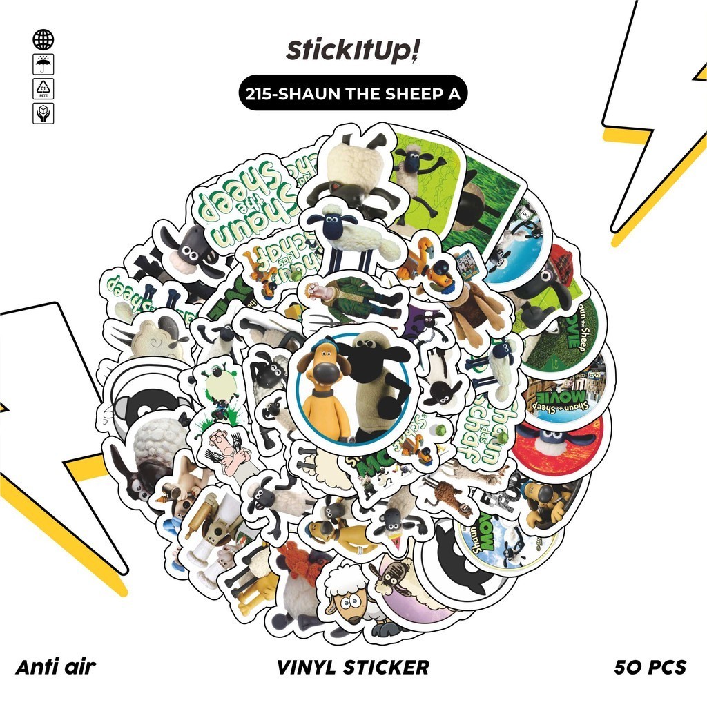

COD✨ 100 Pcs Stiker Graffiti Motif Kartun Shaun The Sheep Lucu Anti Air Untuk Dekorasi Notebook Sepeda Skateboard Handphone DIY